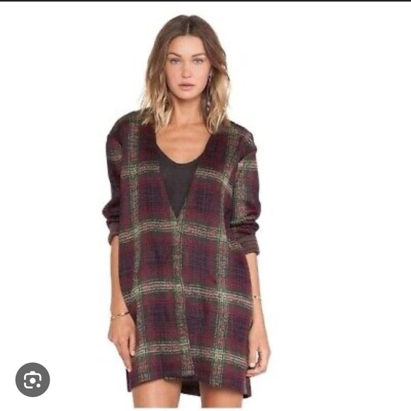 Never worn UNIF Plaid Cardigan urban outfitters - Picture 2 of 9